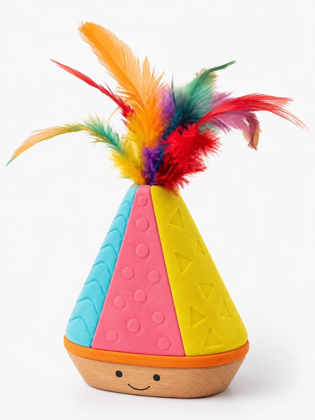 Self-Standing Interactive Chew Toy for Dogs – Multicolour EVA Foam