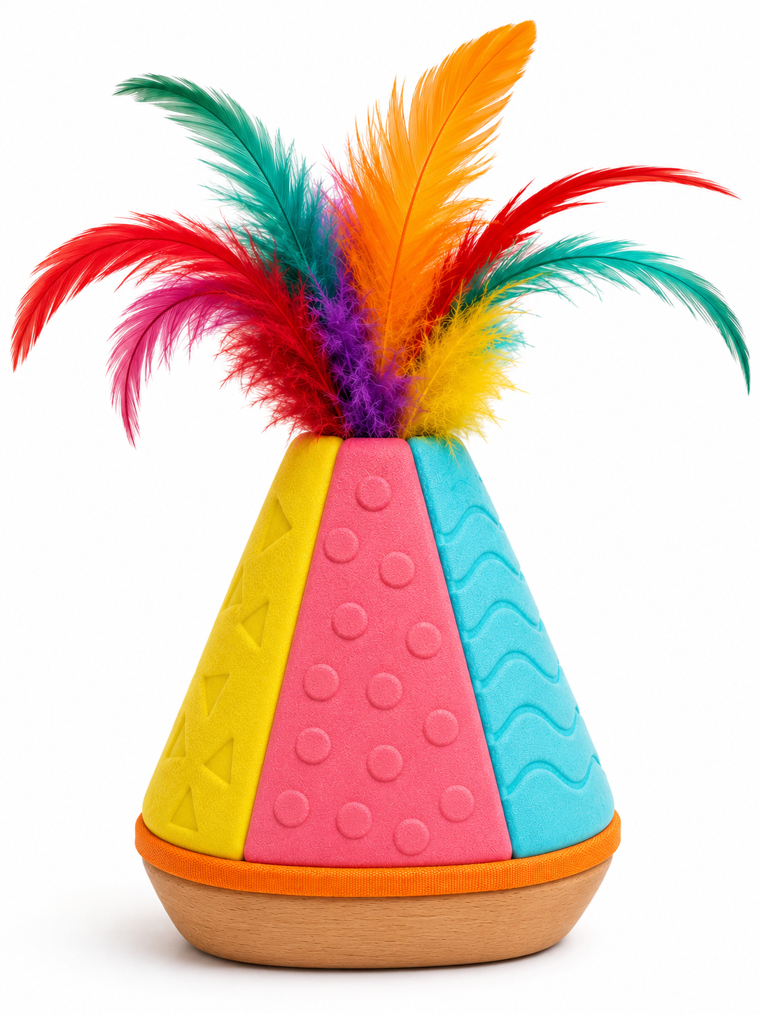 Self-Standing Interactive Chew Toy for Dogs – Multicolour EVA Foam
